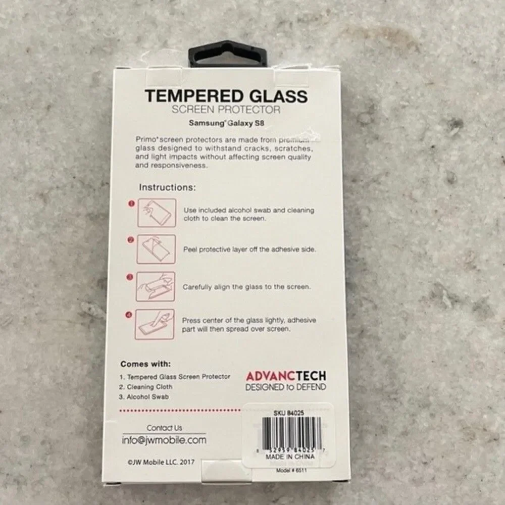 Primo Screen Protector Samsung Galaxy S8 New in Box!